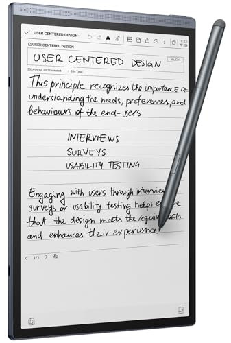 AINOTE Air 2, 8.2-inch AI Note-Taking Tablet E Ink Tablet with24 Level Adjustable Light,Electronic Notebook with Pen,Voice-to-Text Transcription, Multi-Languages Chatgpt Support, for Meetings,Study.