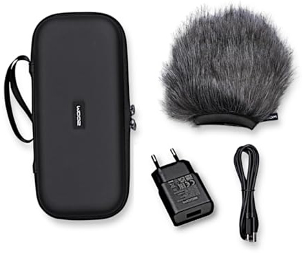 ZOOM APH-6st Zubehör-Paket für H6studio Handy Recorder | Windschutz, Transporttasche, Netzteil, USB-C-Kabel – Ideal für Field Recording in Studio-Qualität – EU-Version – Schwarz