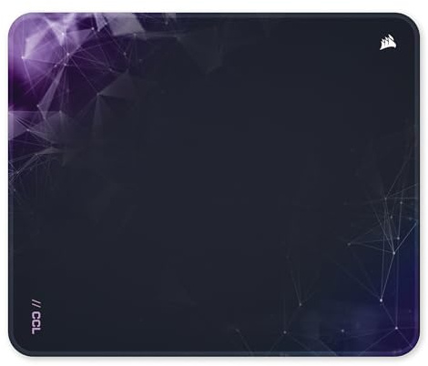 Corsair MM300 Medium Sci-Fi Dark Anti-Fray Cloth Gaming Mouse Pad | 36cm x 30cm, Textile-Weaved Cloth, Anti-Slip Rubber Base, Reinforced Stitched Edges
