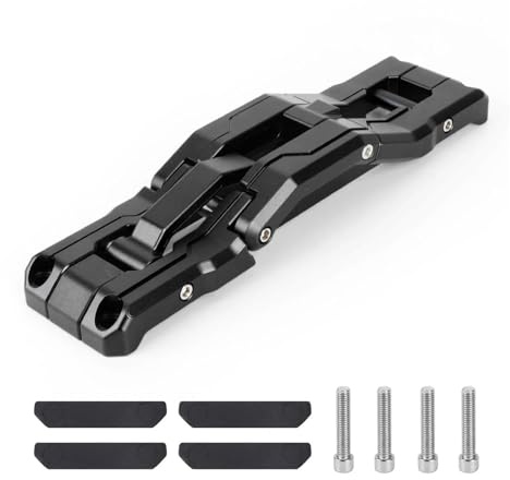 Pédale Frein D'embrayage Pour Jeep Pour Wrangler 2007-2018, JK, JKU 2018-2020, JL, JLU : marchepied de porte en aluminium pliable(Le noir)
