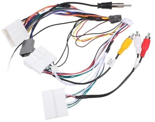 BRIGHTFUFU Adattatore Cablaggio Autoradio Nero in Gomma Alimentazione Stabile e Plug-and-play per Impianto Stereo Macchina e Cablaggio Automobilistico