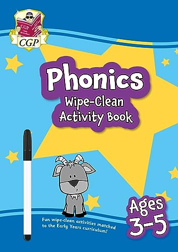 Phonics Wipe-Clean Activity Book for Ages 3-5 (with pen) (CGP Reception Activity Books and Cards)