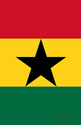 Ghana: Flagge, Notizbuch, Urlaubstagebuch, Reisetagebuch zum selberschreiben