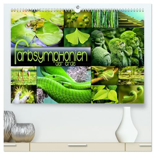 Farbsymphonien der Erde (hochwertiger Premium Wandkalender 2026 DIN A2 quer), Kunstdruck in Hochglanz: Stimmungsvolle Collagen in faszinierenden Farbkombinationen (CALVENDO Natur)