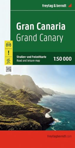 Gran Canaria, road and leisure map 1:50,000, freytag & berndt: Mit Infoguide, Besondere Ausflugsziele, Wanderwege: Straßen- und Freizeitkarte, mit Infoguide, Besondere Ausflugsziele, Wanderwege