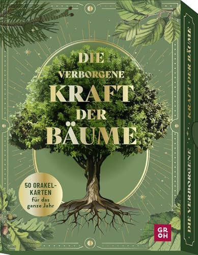 Orakelkarten: Die verborgene Kraft der Bäume: 50 Orakelkarten für das ganze Jahr | Nutze die Botschaften und Weisheiten der Natur. Spirituelles Kartenset in edler Box