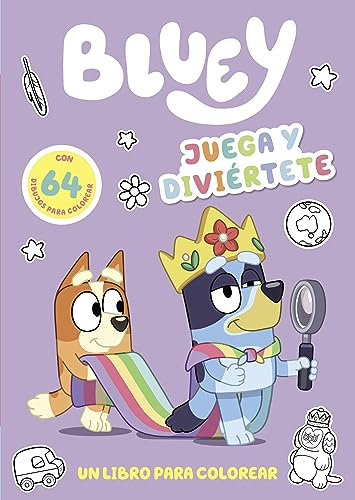 Bluey. Actividades - Juega y diviértete. Libro para colorear a Bluey y sus amigos. 64 dibujos fáciles y bonitos (edición en español): Un libro con 64 dibujos para colorear (Altea)