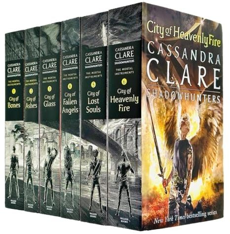 The Mortal Instruments Collection de 6 livres par Cassandra Clare (Cité des os, Cité des cendres, Cité de verre, Cité de l'âme perdue, Cité des anges déchus et Cité du feu céleste)