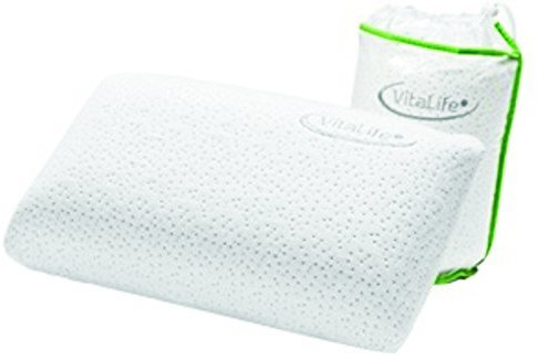 VitaLife Vital Neck Pillow Travel Cushion with Visco Memory Foam by Vitalife