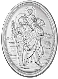 Fritz Cox® Schutzpatron der Reisenden - Heiliger Christophorus als Schlüsselanhänger und Medaille (Medaille)