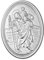 Fritz Cox® Schutzpatron der Reisenden - Heiliger Christophorus als Schlüsselanhänger und Medaille (Medaille)