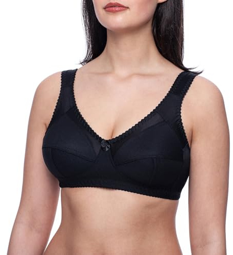 frugue Non Wired Bra Ladies Plus Size Wireless Minimiser Support UK