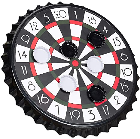 Monsterzeug Kronkorken Dart, Magnetisches Dartspiel, Mini Dartscheibe, Partyspiel, Trinkspiel