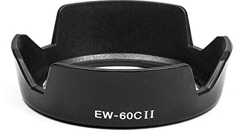 Fotover EW-60C II Gegenlichtblende Sonnenblende Streulichtblende Ersatz kompatibel mit Canon EF 18-55MM Objektiv Canon SLR 550D 600D 650D 700D
