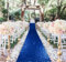 ShinyBeauty Hochzeits-Gangläufer 2FTx15FT Königsblauer Pailletten-Gangläufer Great Gatsby PartydekoratiEinsn Flur Teppichläufer Hochzeitsläufer Gang Outdoor Stranddekoration Glitzer Gangläufer 2F