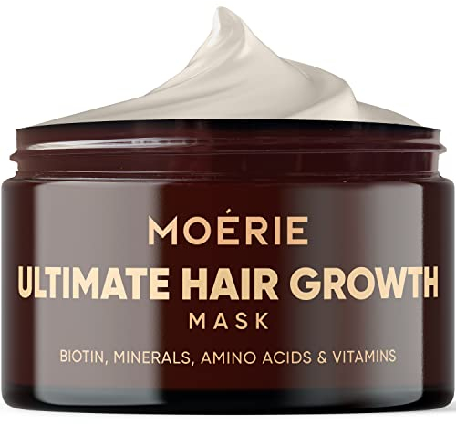 Moerie Mineralstoff-Haarwuchs- und Reparaturmaske - Restorative Haarbehandlungsmaske– Haarbehandlung Für Längeres, Dichteres, Volleres Haar - Vegane Haarprodukte – Parabenfreie Hairprodukte - 100ml