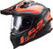 LS2, Motorradhelm Explorer Alter Matte Schwarz Neon Orange XS