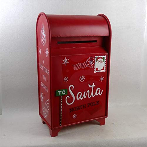 VARZI Addobbo Casa Natale Cassetta Postale Lettere per Babbo 61,5 cm