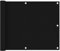 vidaXL Ecran de Balcon Brise-Vue Brise-Vent de Jardin Ecran de Protection Ecran d'Intimité Confidentialité Extérieur Noir 75x500 cm Tissu Oxford