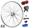 Taylor Wheels 28 Zoll Fahrrad Vorderrad mit Shimano Nabendynamo LED Lichtset