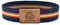 BDM Pulsera elástica de Tela Azul Marino con el Escudo de la Policía Nacional y la Bandera de España para Hombre, 18-20 cm. con Pieza de Cuero.