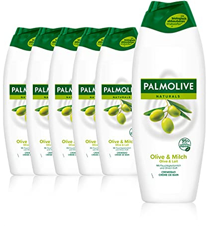 Palmolive Cremebad Naturals Olive & Milch 6x650ml - Schaumbad für ein sanftes Hautgefühl