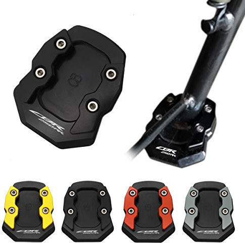 LongGreat Motorrad Stützfuß Fußpolster Polster Seitenständer Für Honda CB300R CB650F CB650R CBR250R CBR250RR CBR300R CBR500R CBR650F CBR650R (schwarz,CBR250RR)