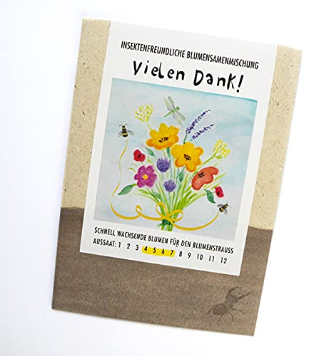 Mix di semi di fiori per un bouquet di fiori adatto agli insetti