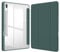 FINTIE Funda Durable Compatible con Samsung Galaxy Tab S8+ (2022)/S7 FE (2021)/S7+ (2020) de 12.4 - [Portalápiz para S Pen] Carcasa de Trasera Transparente a Prueba de Choques, Verde Medianoche