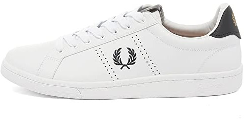 Fred Perry B721 Leather White (numeric_41), weiß, 41 EU