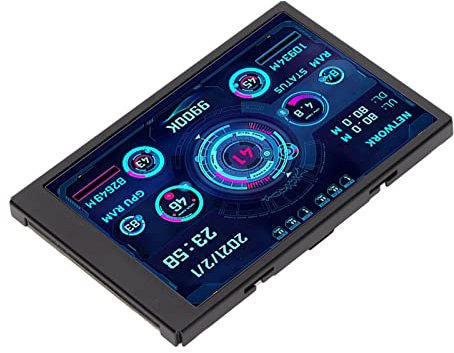 3.5 Pulgadas AIDA64 CPU GPU RAM Monitor de Temperatura de Datos, IPS USB Mini Pantalla Secundaria Panel de Sensor de PC Pantalla para Control de Temperatura del Host LCD Dinámico