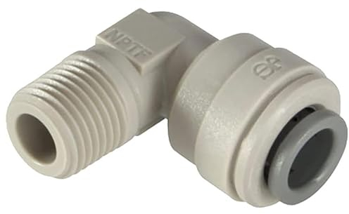 IPW Industries Inc - John Guest – Acetal Fixed Ellenbogen Quick Connect Fitting 1/4 Zoll OD / 1/4 Zoll NPT / PI480822S