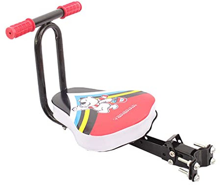 UMMEI Siège d'enfant À Vélo, Siège Avant À Vélo Pédale De Siège d'enfant avec Poignée Siège De Vélo pour Hommes Et pour Femmes Siège De Vélo pour Enfants pour Tous Types,Red Bear