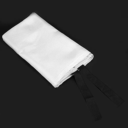 Couverture anti-feu en fibre de verre lisse et douce, couverture anti-feu ininflammable pour restaurants (1,8 m x 1,8 m)