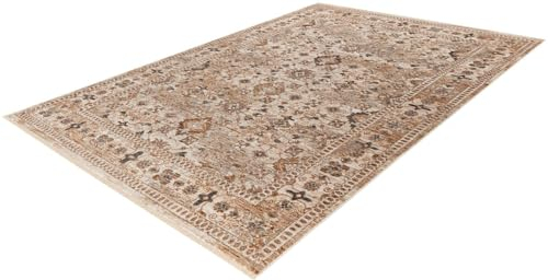 Obsession Teppich My Laos 465 im modernen Ethno - Design mit Fransen Designteppich beige (40 x 60 cm)