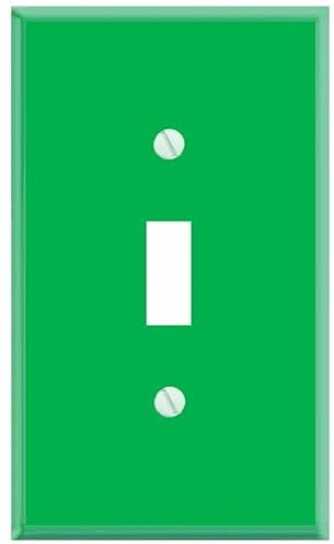 Placa de pared para interruptor de luz verde sólido