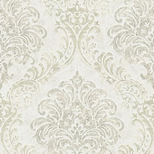 BRICOFLOR Papier peint Metropolitan (blanc argenté)