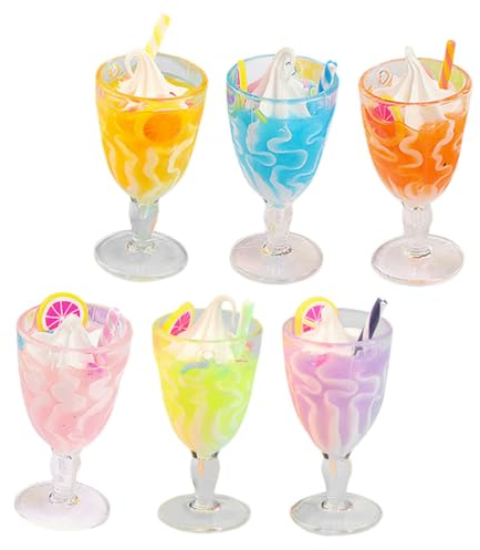 6pcs Goblet Plastic Child Toy Set Fake Cake