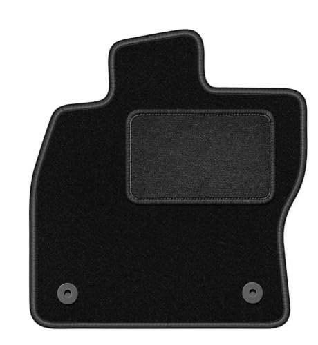 Velours-Fahrermatte passend für SEAT Tarraco 2018-, Schwarz, LUX, passgenau | passend für 7-Sitzer; Velours-Teppich (Polypropylen), ca. 6,5 mm; rutschfest, vormontierte Befestigungen (Typ AV)