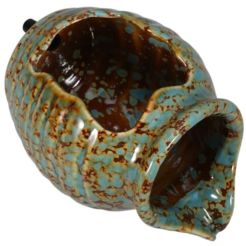 Milisten Hydroponic Vase Garden Fountain Outdoor Water Fountains Ceramic Jug Planter Plant Flower Pots Pond Spitter Fish Tank Cave Waterfall Backyard Water Feature Outside Decoration