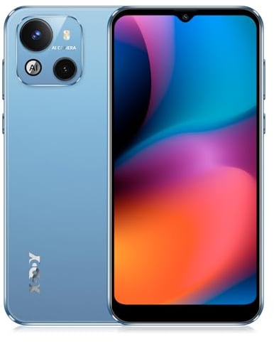 XGODY Handy Ohne Vertrag X18, Smartphone Günstig 4G Android 10 Neu Handy mit 4000mAh und 6.3'' Display,2GB+16GB 256GB Erweiterbar, Dual SIM Quad Core, 8MP+5MP, Face ID GPS Handy(Blau)