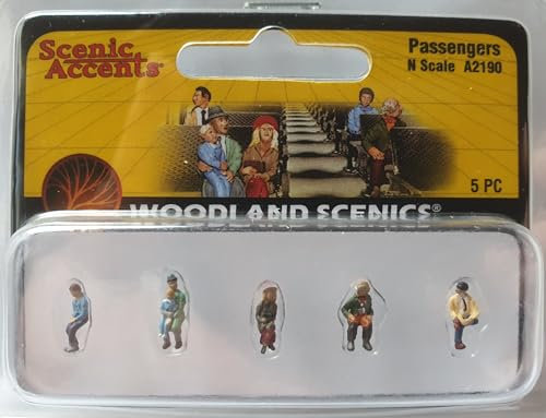 Woodland Scenics A2190 Passagiere sitzend Menschen Figuren Spur N 1:160 Passengers
