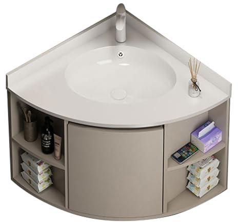 Lavello Ad Angolo, Lavandino Da Bagno Ad Angolo, Mobile Da Bagno Con Rubinetto E Scarico, Lavandini Ad Angolo Per Bagno, Lavabo In Ceramica, Bagno A Parete, Per Piccoli Spazi