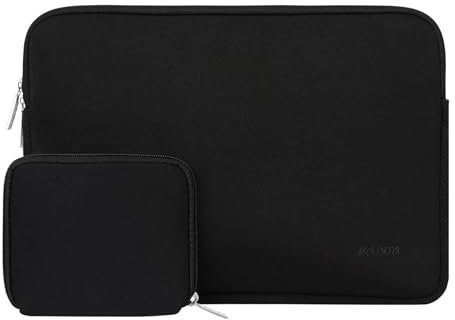 MOSISO Laptop Case 14 inch, 14 inch Laptop Sleeve Bag Compatible with HP Lenovo Dell ASUS Acer, HP Stream, Dell Latitude, Lenovo IdeaPad, Neoprene Computer Sleeve Bag with Small Case, Black