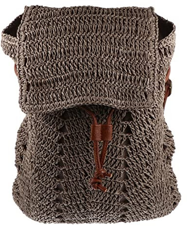 WRITWAA Woven Damen Strandtasche Umhängetasche Sommer Handtasche Zum Umhängen Aufbewahrungstasche Mit Kordelzug Für Outdoor Reisen Und Shopping