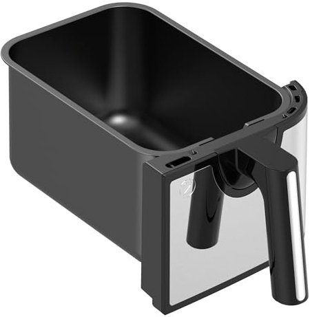 EMtronics 9L Double Basket Air Fryer Drawer Number 2 (Right Drawer ONLY) - Stainless Steel