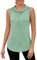 Gyabnw Damen Sport Tank Top Ärmelloses Fitness Crop Top Atmungsaktive Tanktops Open Back Zumba Shirt
