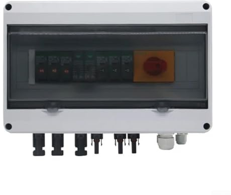 HpLive 1000V Solar PV Anschlusskasten 3-in-1-out IP65 Wasserdicht Photovoltaik-Verteilerkasten Schutzkasten für Außenbereich DC PV Combiner Box Solarenergie-System