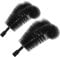 NULYLU 2pcs Spiral Gutter Cleaner Brush Head Gutter Cleaning Tool for Leaves and Debris Removal