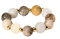 Purelei® Island Dawn Ring Damen – Flexibler Anxiety Ring mit echten Edelsteinen & Metallperlen – 18K vergoldet, Silber oder Roségold – Boho-Chic Schmuck – Größen S/M & M/L (Gold, S/M)